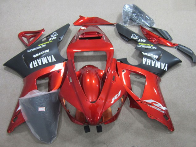 2009-2011 Red Matte Black Yamaha YZF R1 Motorcycle Fairing UK Stores