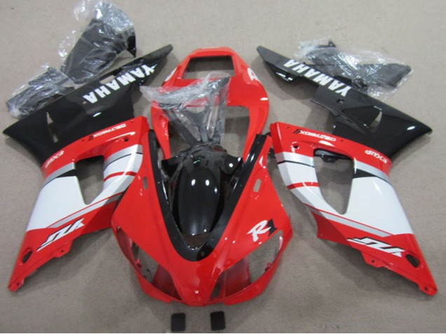 2009-2011 Red White Black Yamaha YZF R1 Motorcycle Fairings UK Stores