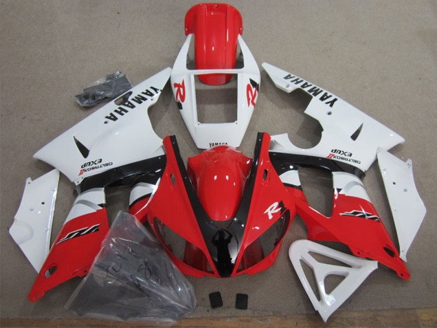 2009-2011 White Red Black Yamaha YZF R1 Motorcycle Fairing UK Stores