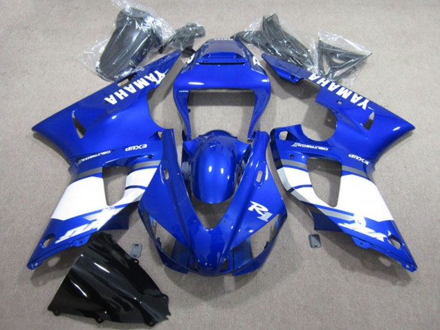 2009-2011 Blue White Yamaha YZF R1 Motorcycle Fairing UK Stores