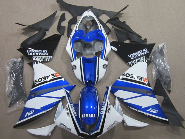 2009-2011 White Blue Black ENEOS Yamalube M1 Semakin Didepan Yamaha YZF R1 Motorcycle Fairings UK Stores