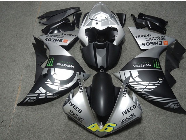 2009-2011 Silver Matte Black Green Monster Iveco Yamalube ENEOS Semakin Didepan Yamaha YZF R1 Motorcycle Fairings UK Stores