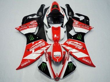 2012-2014 White Gred Glossy Black Green Monster Milwaukee Maxxis Rocol Yamaha YZF R1 Motorcycle Fairings UK Stores