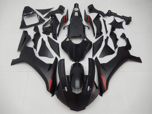 2015-2019 Matte Black Red Yamaha YZF R1 Motorcycle Fairings UK Stores