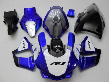 2015-2019 White Blue Glossy Black Yamaha YZF R1 Motorcycle Fairings UK Stores