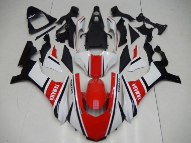 2015-2019 White Red Black Yamaha YZF R1 Motorcycle Fairings UK Stores