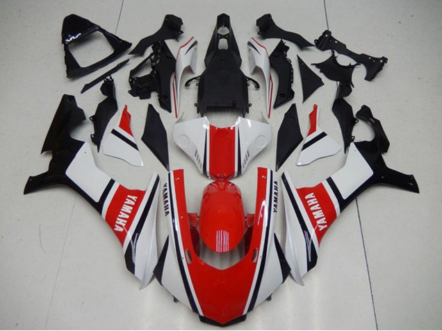 2015-2019 White Red Black Yamaha YZF R1 Motorcycle Fairings UK Stores
