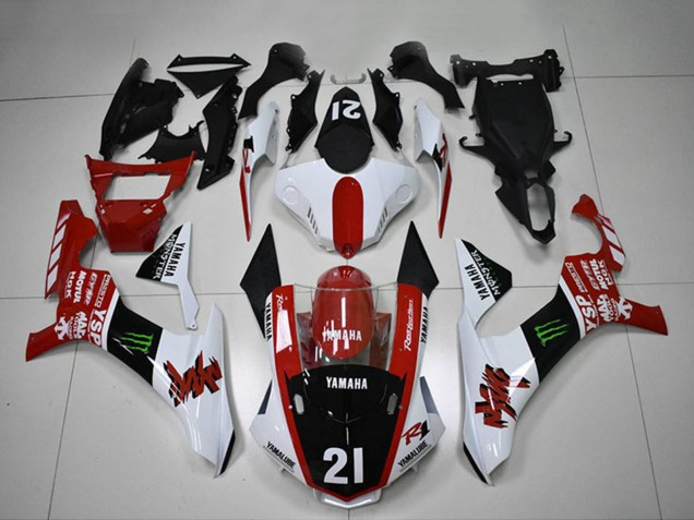 2015-2019 White Red Glossy Black Green Monster Motul YSP Yamaha YZF R1 Motorcycle Fairings UK Stores