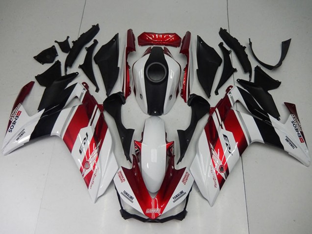 2015-2018 White Red Black Yamaha YZF R3 Bike Fairings UK Stores