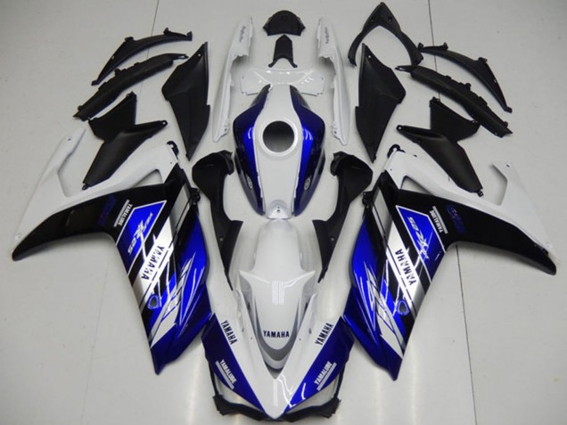 2015-2018 White Blue Black Yamalube Yamaha YZF R3 Motorcycle Fairings UK Stores