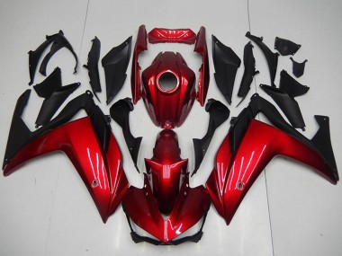 2015-2018 Red Matte Black Yamaha YZF R3 Motorcycle Fairings UK Stores