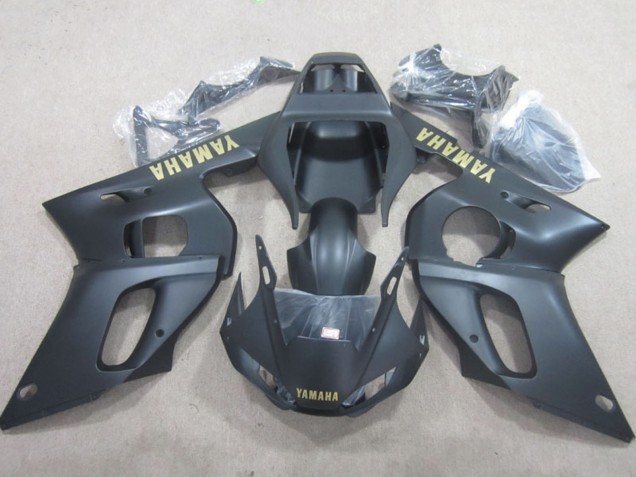 1998-2002 Matte Black Yellow Decal Yamaha YZF R6 Motorcycle Fairings UK Stores