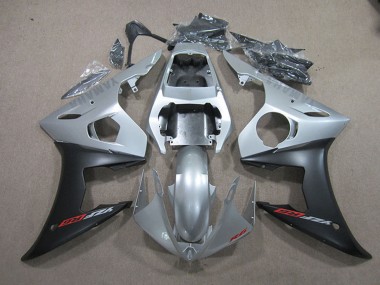 2003-2004 Silver Matte Black Yamaha YZF R6 Motorcycle Fairings UK Stores