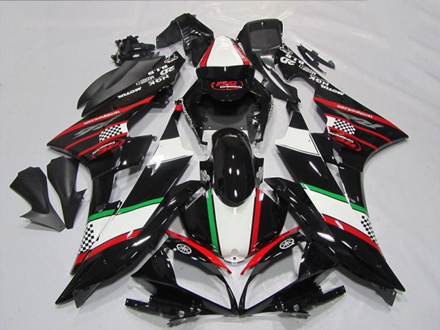 2006-2007 White Red Glossy Black Green Motul Yamaha YZF R6 Motorcycle Fairings UK Stores
