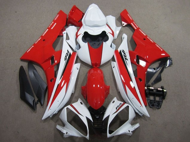 2006-2007 White Red Black Yamaha YZF R6 Motorcycle Fairing UK Stores