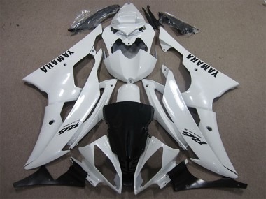 2008-2016 White Black Decals Yamaha YZF R6 Motorcycle Fairings UK Stores