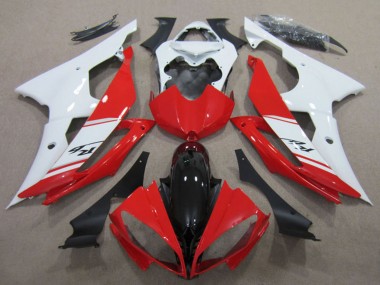 2008-2016 White Red Glossy Black Yamaha YZF R6 Motorcycle Fairings Kits UK Stores