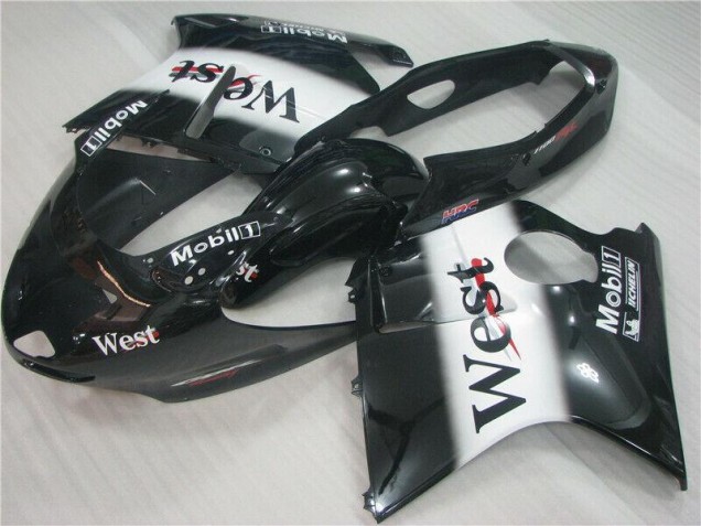 1996-2007 Black White West Honda CBR1100XX Motorcycle Fairing Kit UK Stores 1996-2007 Black White West Honda CBR1100XX Motorcycle Fairing Kit UK Stores