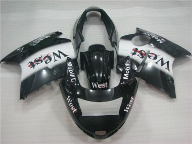 1996-2007 Black White West Honda CBR1100XX Motorcycle Fairing Kit UK Stores