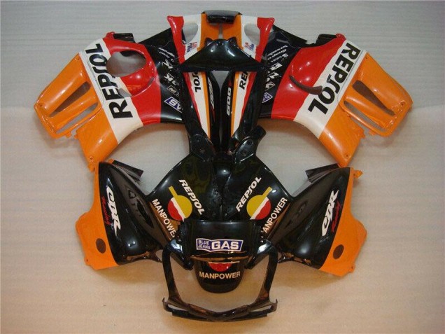 1995-1998 Black Orange Repsol Honda CBR600 F3 Motorcycle Fairings Kits UK Stores 1995-1998 Black Orange Repsol Honda CBR600 F3 Motorcycle Fairings Kits UK Stores