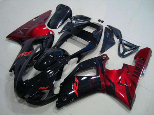 1998-1999 Black Red Yamaha YZF R1 Motorcylce Fairings UK Stores 1998-1999 Black Red Yamaha YZF R1 Motorcylce Fairings UK Stores