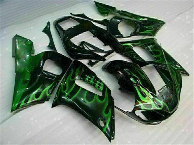 1998-2002 Green Black Yamaha YZF R6 Motor Bike Fairings UK Stores 1998-2002 Green Black Yamaha YZF R6 Motor Bike Fairings UK Stores