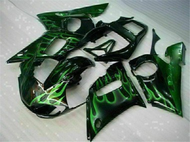 1998-2002 Green Black Yamaha YZF R6 Motor Bike Fairings UK Stores