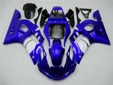 1998-2002 Blue White Yamaha YZF R6 Motorcycle Fairings Kits UK Stores