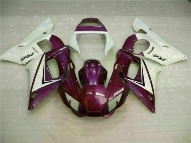 1998-2002 Purple White Yamaha YZF R6 Replacement Fairings UK Stores