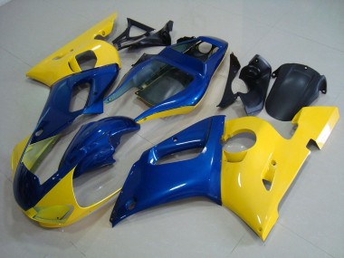 1998-2002 Yellow Blue Yamaha YZF R6 Motorcycle Fairing Kit & Bodywork UK Stores