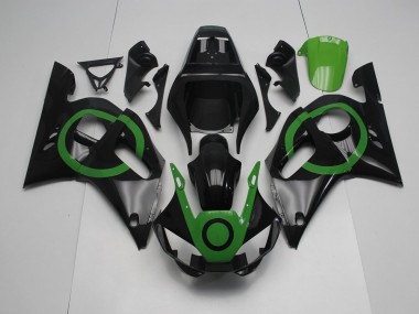 1998-2002 Black Green Circle Yamaha YZF R6 Bike Fairing UK Stores