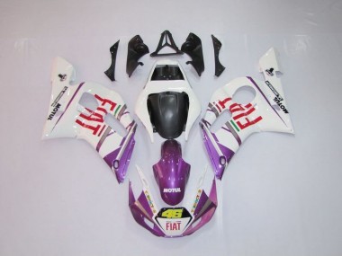 1998-2002 White Purple Fiat 46 Yamaha YZF R6 Motor Fairings UK Stores