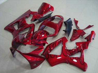2000-2001 Red Black Flame Honda CBR900RR 929 Bike Fairing UK Stores
