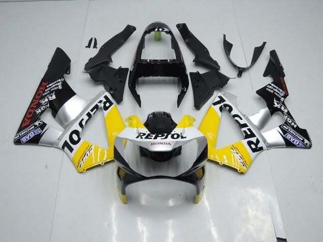 2000-2001 Yellow Silver Black Repsol Honda CBR900RR 929 Motor Bike Fairings UK Stores 2000-2001 Yellow Silver Black Repsol Honda CBR900RR 929 Motor Bike Fairings UK Stores