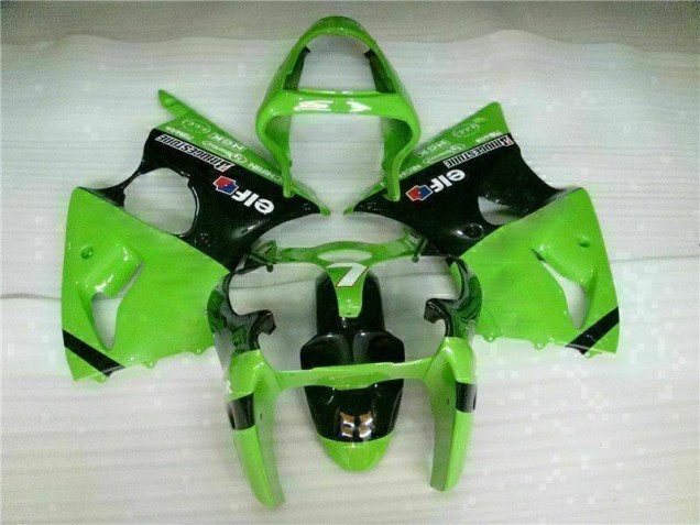 2000-2002 Green Black Kawasaki ZX6R Bike Fairings UK Stores