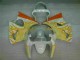 2000-2002 White Yellow Flame Kawasaki ZX6R Bike Fairings UK Stores 2000-2002 White Yellow Flame Kawasaki ZX6R Bike Fairings UK Stores