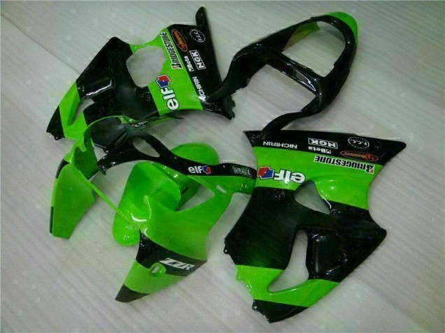 2000-2002 Green Kawasaki ZX6R Motorbike Fairing Kits UK Stores 2000-2002 Green Kawasaki ZX6R Motorbike Fairing Kits UK Stores