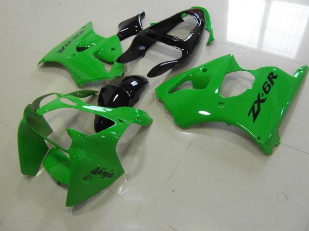 2000-2002 Green Black Tail Kawasaki ZX6R Motorbike Fairing Kits UK Stores 2000-2002 Green Black Tail Kawasaki ZX6R Motorbike Fairing Kits UK Stores