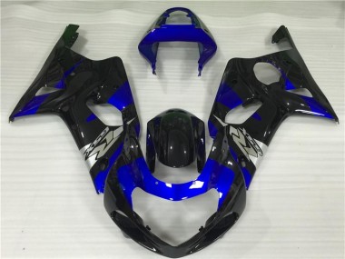 2000-2002 Blue Black Suzuki GSXR 1000 Motorcycle Fairings Kit UK Stores