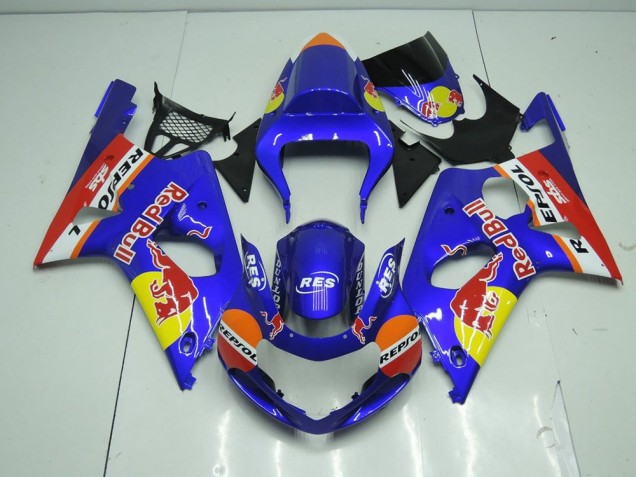 2000-2002 Blue Red Bull Suzuki GSXR 1000 Motorbike Fairing Kits UK Stores 2000-2002 Blue Red Bull Suzuki GSXR 1000 Motorbike Fairing Kits UK Stores