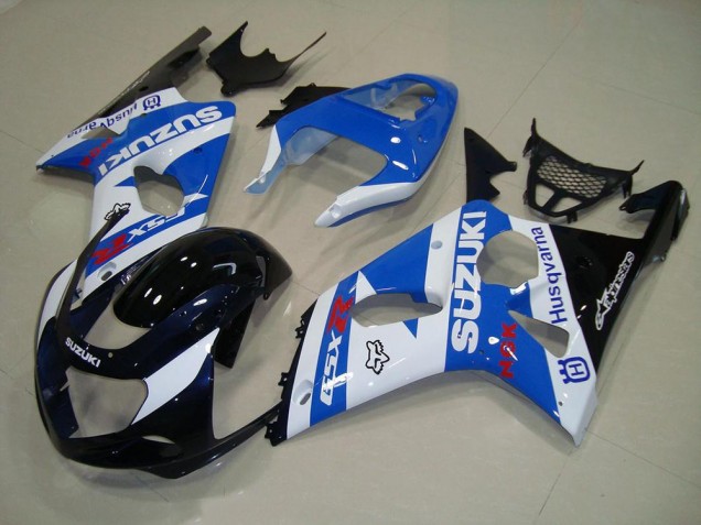 2000-2002 Blakc Blue White Suzuki GSXR 1000 Motorcycle Replacement Fairings UK Stores 2000-2002 Blakc Blue White Suzuki GSXR 1000 Motorcycle Replacement Fairings UK Stores