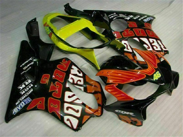 2001-2003 Orange Black Honda CBR600 F4i Replacement Motorcycle Fairings UK Stores 2001-2003 Orange Black Honda CBR600 F4i Replacement Motorcycle Fairings UK Stores