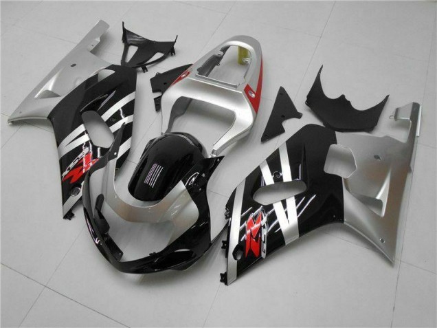 2001-2003 Silver Suzuki GSXR 600/750 Motorcycle Fairings Kits UK Stores