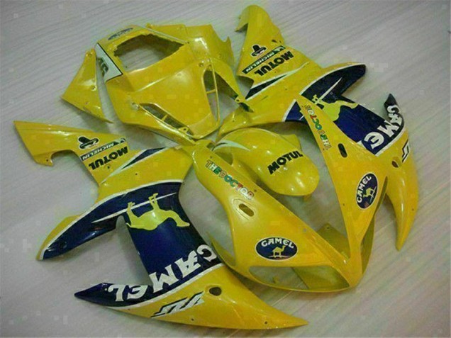 2002-2003 Yellow Yamaha YZF R1 Motorcycle Fairing Kit UK Stores