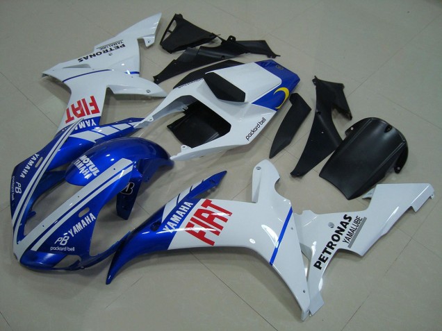 2002-2003 Blue White Yamaha YZF R1 Motorcycle Fairings Kit UK Stores