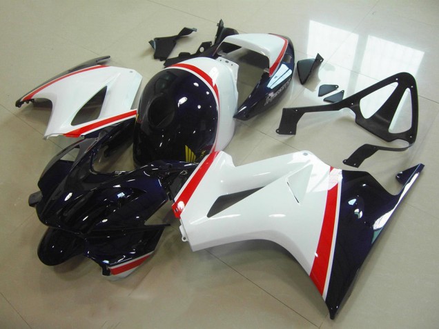 2002-2013 White Dark Blue Honda VFR800 Motorbike Fairing UK Stores 2002-2013 White Dark Blue Honda VFR800 Motorbike Fairing UK Stores