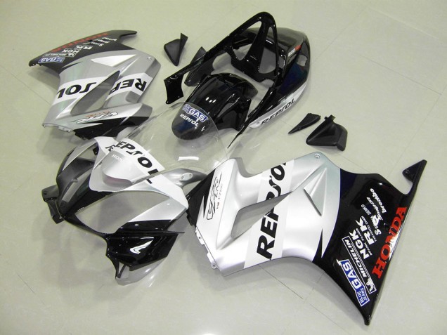 2002-2013 Silver Repsol Honda VFR800 Motorbike Fairing Kits UK Stores 2002-2013 Silver Repsol Honda VFR800 Motorbike Fairing Kits UK Stores