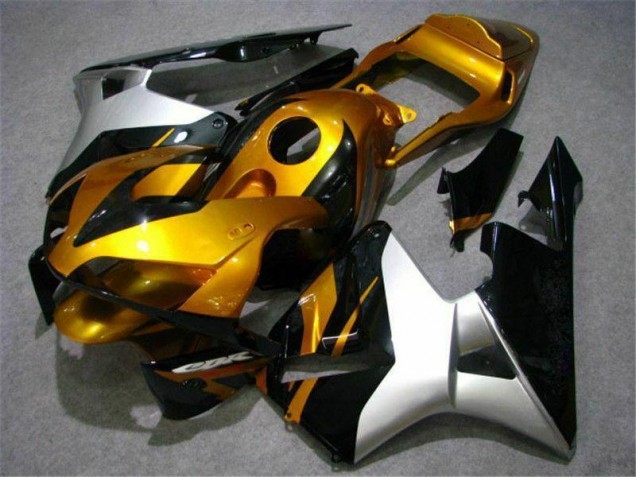 2003-2004 Gold Silver Black Honda CBR600RR Bike Fairings UK Stores 2003-2004 Gold Silver Black Honda CBR600RR Bike Fairings UK Stores