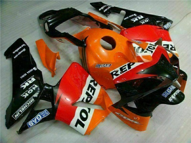2003-2004 Orange Repsol Honda CBR600RR Motorbike Fairing Kits UK Stores 2003-2004 Orange Repsol Honda CBR600RR Motorbike Fairing Kits UK Stores