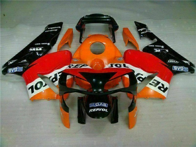 2003-2004 Orange Repsol Honda CBR600RR Motorbike Fairing Kits UK Stores 2003-2004 Orange Repsol Honda CBR600RR Motorbike Fairing Kits UK Stores
